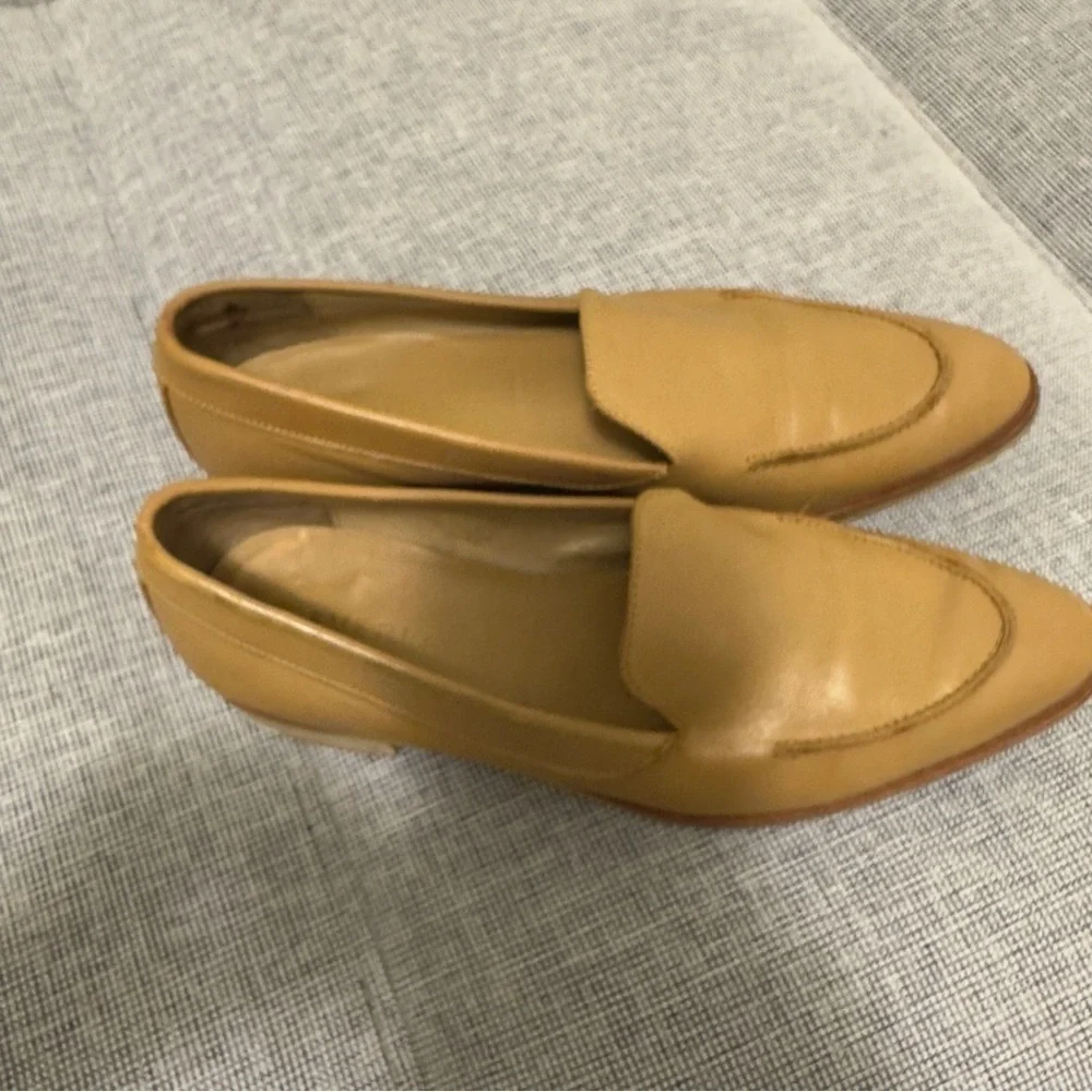 Everlane The Modern Loafers Camel Brown Leather Upper Size 7.5 Women's - Picture 7 of 9
